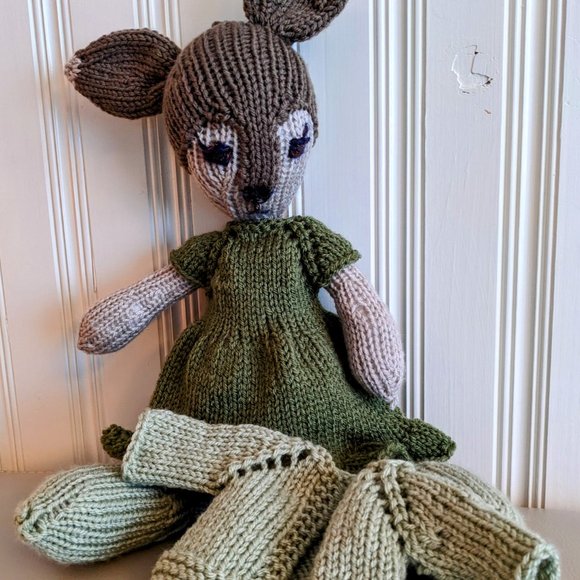 Meet Pauline  - Hand made stuffed Tricot doll baby birthday gift 20 inches - Picture 4 of 8